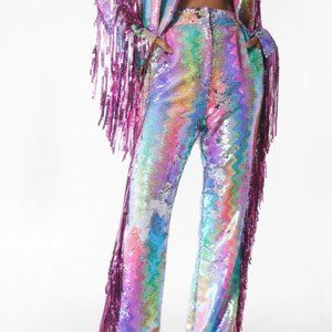 Nasty Gal sequin pants